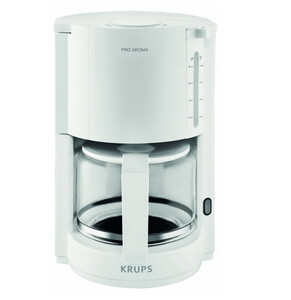 KRUPS KRU F 309 01 ProAroma Filterkaffeemaschine (1,25 Liter, 10-15 Tassen, Warmhalteplatte, Glaskanne, Tropfstopp, Schwenkfilter)