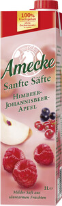 Amecke Sanfte Säfte Himbeer-Johannisbeer-Apfel 1 ltr