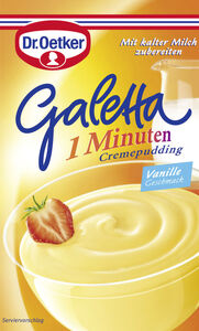 Dr.Oetker Galetta 1 Minuten Cremepudding Vanille Geschmack 80 g