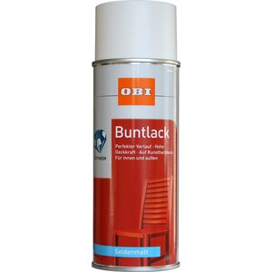 OBI Buntlack Spray Verkehrsweiß seidenmatt 400 ml