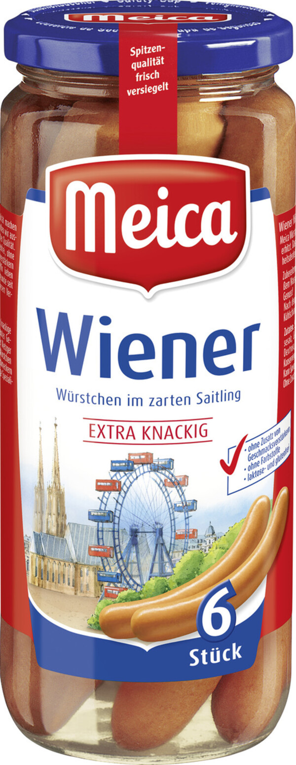 Meica 6 Wiener Würstchen 540 g von Edeka24 für 3,79 € ansehen!