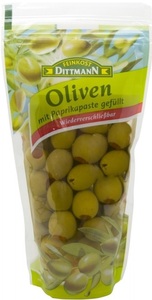 Dittmann Grüne Oliven mit Paprikapaste 250 g