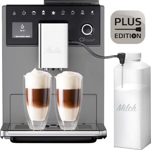MELITTA CAFFEO CI Touch Plus anthrazit Kaffeevollautomat (Milchlanze, 2 Tassen gleichzeitig, Milchschaum und warme Milch, Coffee Memory, Bean Select)