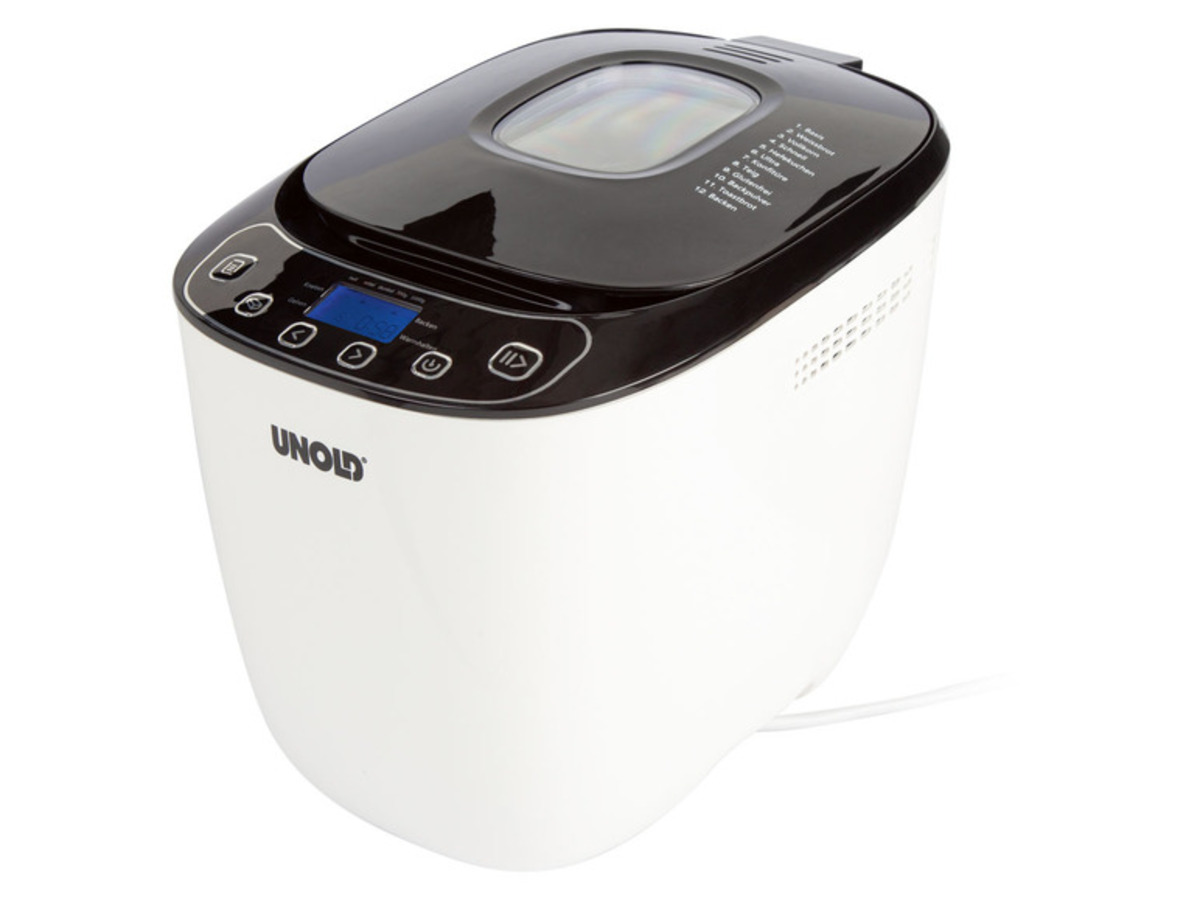 Macchina Per Pane Unold Backmeister - 550W, 12 Programmi, Display LCD, Fino A 1000g - Foto 4