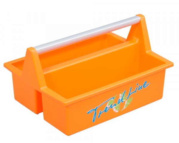 Tragekasten TrendLine orange  39,6x29,4 cm, Alu-Griff