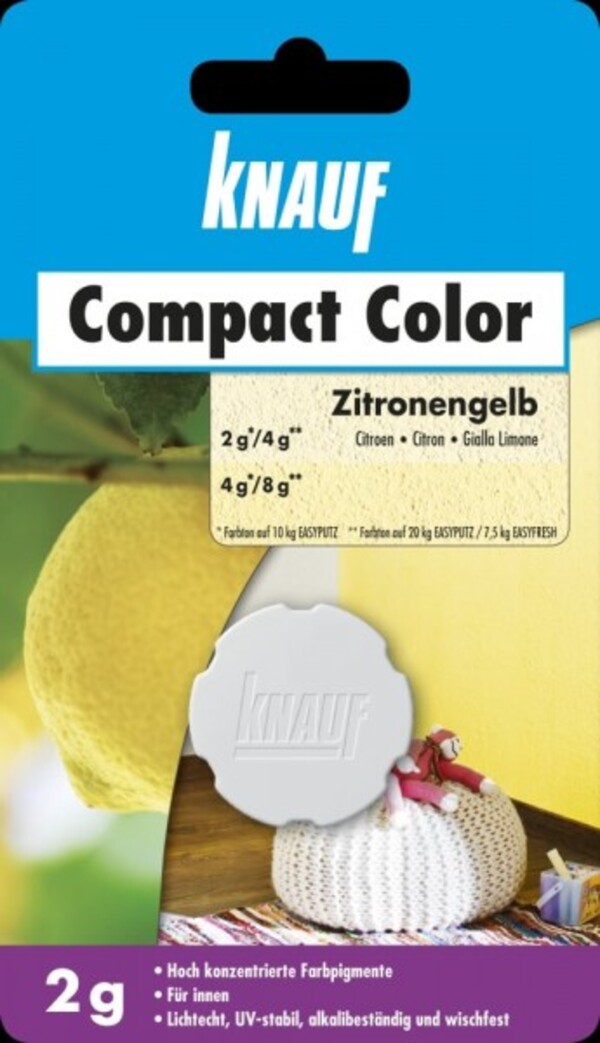 Knauf Farbpigment Compact Color zitronengelb 2 g