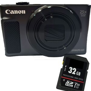 1A PHOTO PORST »Canon Powershot SX620 HS schwarz + SD 32 GB« Kompaktkamera