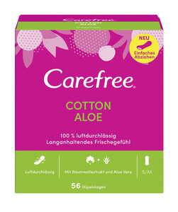 Carefree Cotton Feel Aloe Slipeinlagen 56ST