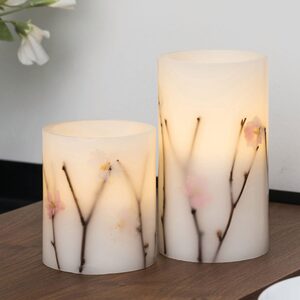 Pauleen LED-Kerze »Shiny Blossom Candle 2er Set« (2-tlg)