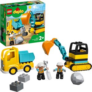 LEGO® Konstruktionsspielsteine »Bagger und Laster (10931), LEGO® DUPLO® Town«, (20 St)