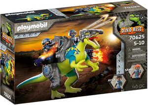 Playmobil® Konstruktions-Spielset »Spinosaurus - Doppelte Verteidigungs-Power (70625), Dino Rise«, (46 St), Made in Europe