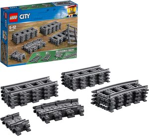 LEGO® Konstruktionsspielsteine »Schienen (60205), LEGO® City«, (20 St), Made in Europe