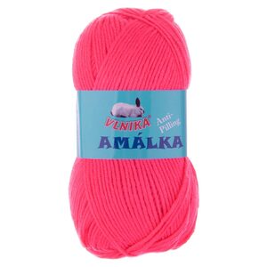 VLNIKA »100g Strickgarn Amalka Strick-Wolle Polyacryl Anti Pilling Effekt Farbwahl« Häkelwolle, 122 pink