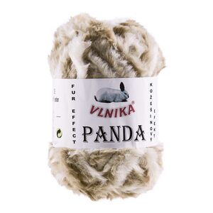 VLNIKA »100g Strickgarn Panda Strick-Wolle Webpelz-Garn Kuschelwolle Plüschwolle« Häkelwolle, 66 m, 162 beige-creme