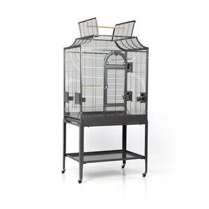 Montana Cages Vogelkäfig »Madeira II - Antik«, Sittichkäfig, Käfig, Voliere für Sittiche waagerechte Verdrahtung & Anflugklappe