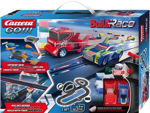 Carrera® Autorennbahn »Carrera GO!!! - Build 'n Race - Racing Set 4.9« (Streckenlänge 4,9 Meter)