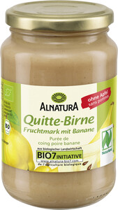 Alnatura Bio Quitte-Birne Fruchtmark mit Banane 360G