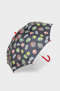 C&A Super Mario-Regenschirm, Schwarz, Größe: 1 size