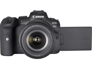 CANON EOS R6 Kit Systemkamera mit Objektiv 24-105 mm, 7,5 cm Display