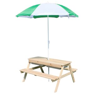 Coemo Spieltisch, Picknicktisch Edi mit Sonnenschirm