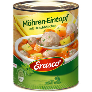 Erasco Möhren-Eintopf mit Fleischbällchen 800G