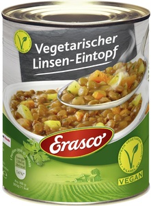 Erasco Vegetarischer Linsen-Eintopf 800G