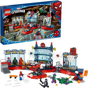 LEGO® Konstruktionsspielsteine »Angriff auf Spider-Mans Versteck (76175), LEGO® Marvel Super Heroes«, (466 St), Made in Europe