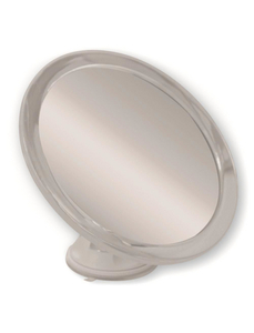 Kosmetikspiegel, rund, Ø 17,3 cm, grau