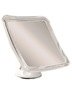 Kosmetikspiegel, quadratisch, BxH: 16 x 16 cm, weiß