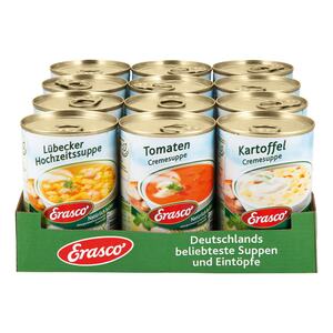Erasco Suppe 390 ml, verschiedene Sorten, 12er Pack