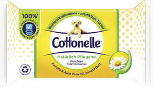 Cottonelle Feuchtes Toilettenpapier Natürlich Pflegend Kamille & Aloe Vera 42ST