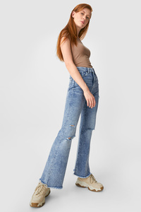 C&A CLOCKHOUSE-Flare Jeans, Blau, Größe: 34