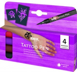 Kreul Tattoostift Tribals 4er Set Tattoo Pen