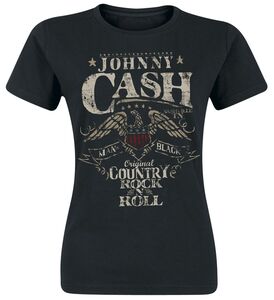 Johnny Cash Rock 'n' Roll T-Shirt schwarz