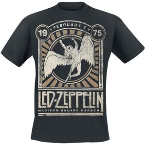 Led Zeppelin Madison Square Garden 1975 T-Shirt schwarz