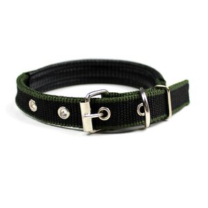 AVADI Hunde-Halsband »HBP«, Stoff + Leder, Hundehalsband mit Polsterung Halsband für alle Hunde - S / M / L