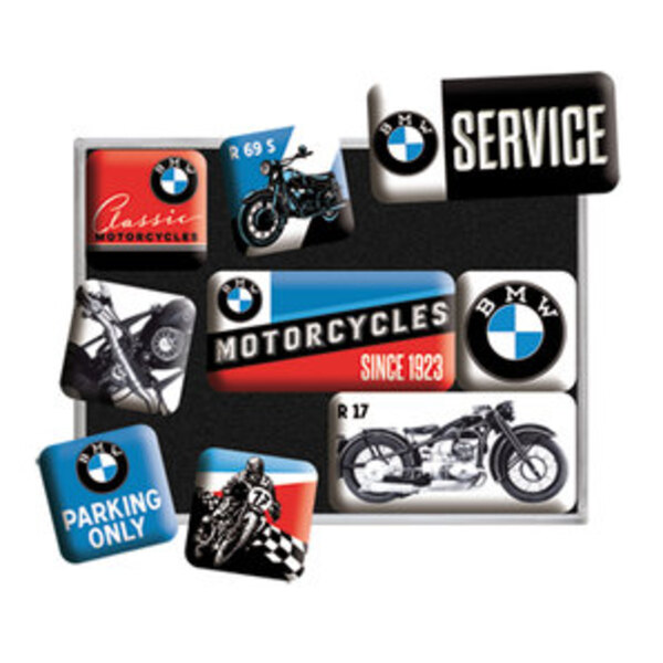 BMW Magnet-Set "Motorcycles", 9-teilig