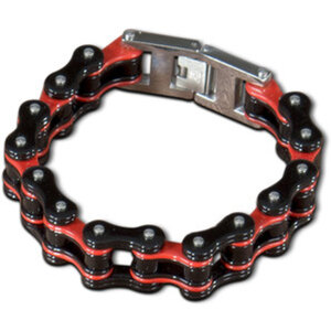 Armband "Bi-Color"        schwarz/rot, Länge: 22,5 cm