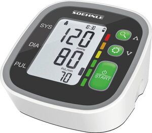 Soehnle Oberarm-Blutdruckmessgerät Systo Monitor 300, integrierter Bewegungssensor für korrekte Messergebnisse