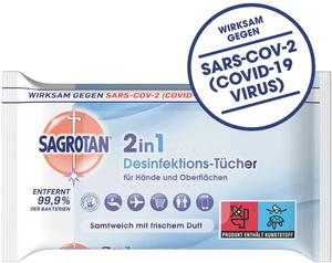 Sagrotan 2in1 Desinfektions-Tücher 15ST
