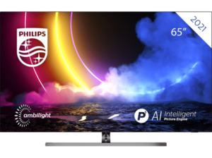 PHILIPS 65OLED856/12 OLED TV (Flat, 65 Zoll / 164 cm, UHD 4K, SMART TV, Ambilight, Android TV™ 10 (Q))
