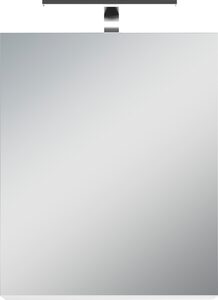 byLIVING Spiegelschrank »Spree« Breite 50 cm, 1-türig, mit LED Beleuchtung und Schalter-/Steckdosenbox, mit praktischen Ablageböden