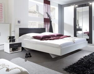 Feldmann-Wohnen Schlafzimmer-Set »VERA«, (Set, 3-tlg., bestehend aus: - einem Doppelbett und - 2 Nachtkonsolen), geräumig, 160 x 200 cm