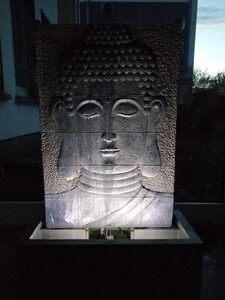 Köhko Zimmerbrunnen »KÖHKO® Wasserspiel Buddha Höhe ca. 102 CM mit LED-Beleuchtung Wasserwand für Garten, die Terrasse und Wohnzimmer«