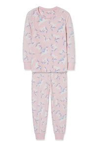 C&A Pyjama-recycelt-2 teilig, Rosa, Größe: 92