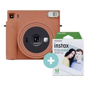 Instax Square SQ1 terracotta orange incl. Film (10 Blatt) Sofortbildkamera