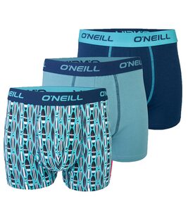 O'Neill Boxershorts »3er Pack O´NEILL Herren Unterwäsche gemusterte Boxer Boxershorts Blau«