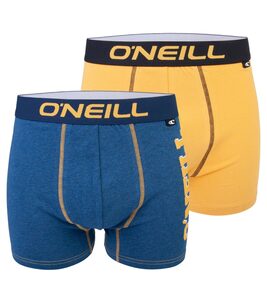 O'Neill Boxershorts »2er Pack O´NEILL Herren Unterwäsche stylische Boxershorts mit Schriftzug-Print Unterhose Blau-Gelb«