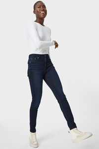 C&A Skinny Jeans-Bio-Baumwolle, Blau, Größe: 34