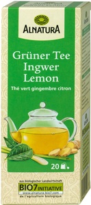 Alnatura Bio Grüner Tee Ingwer Lemon 20x 1,5G